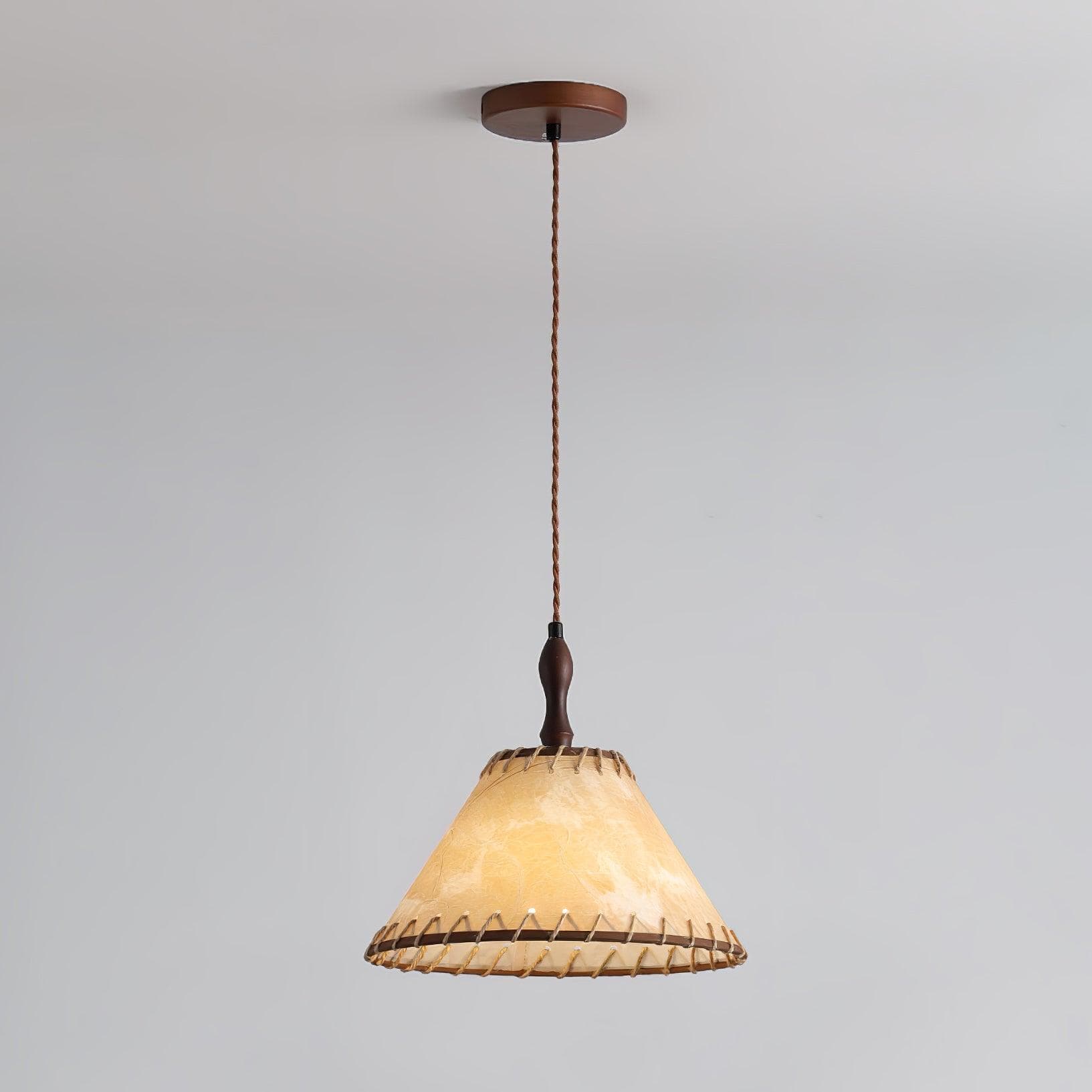 Wood and Fabric Series Pendant Lamp - Natural Elegance for Modern & Rustic Interiors