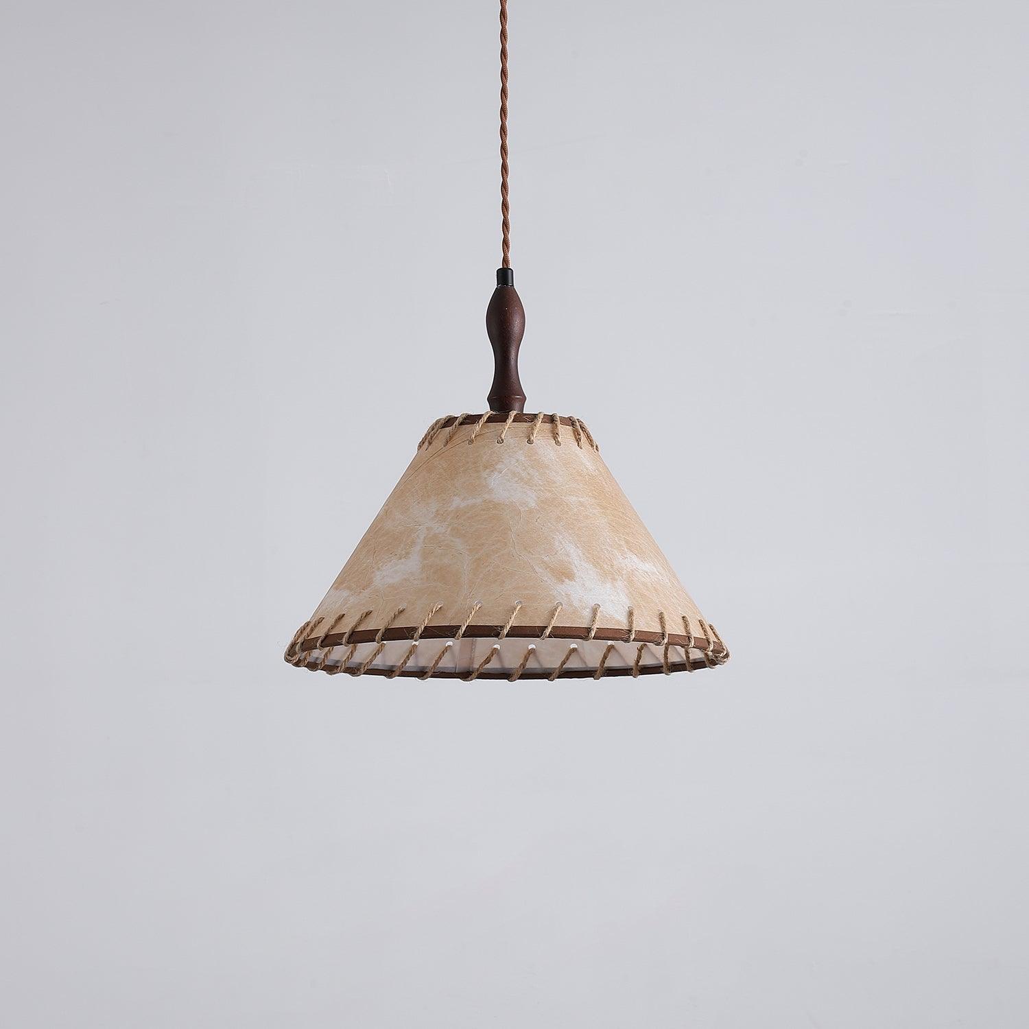 Wood and Fabric Series Pendant Lamp - Natural Elegance for Modern & Rustic Interiors