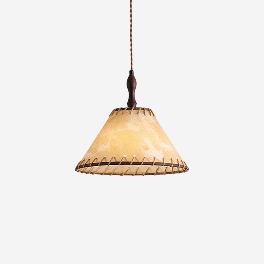 Wood and Fabric Series Pendant Lamp - Natural Elegance for Modern & Rustic Interiors