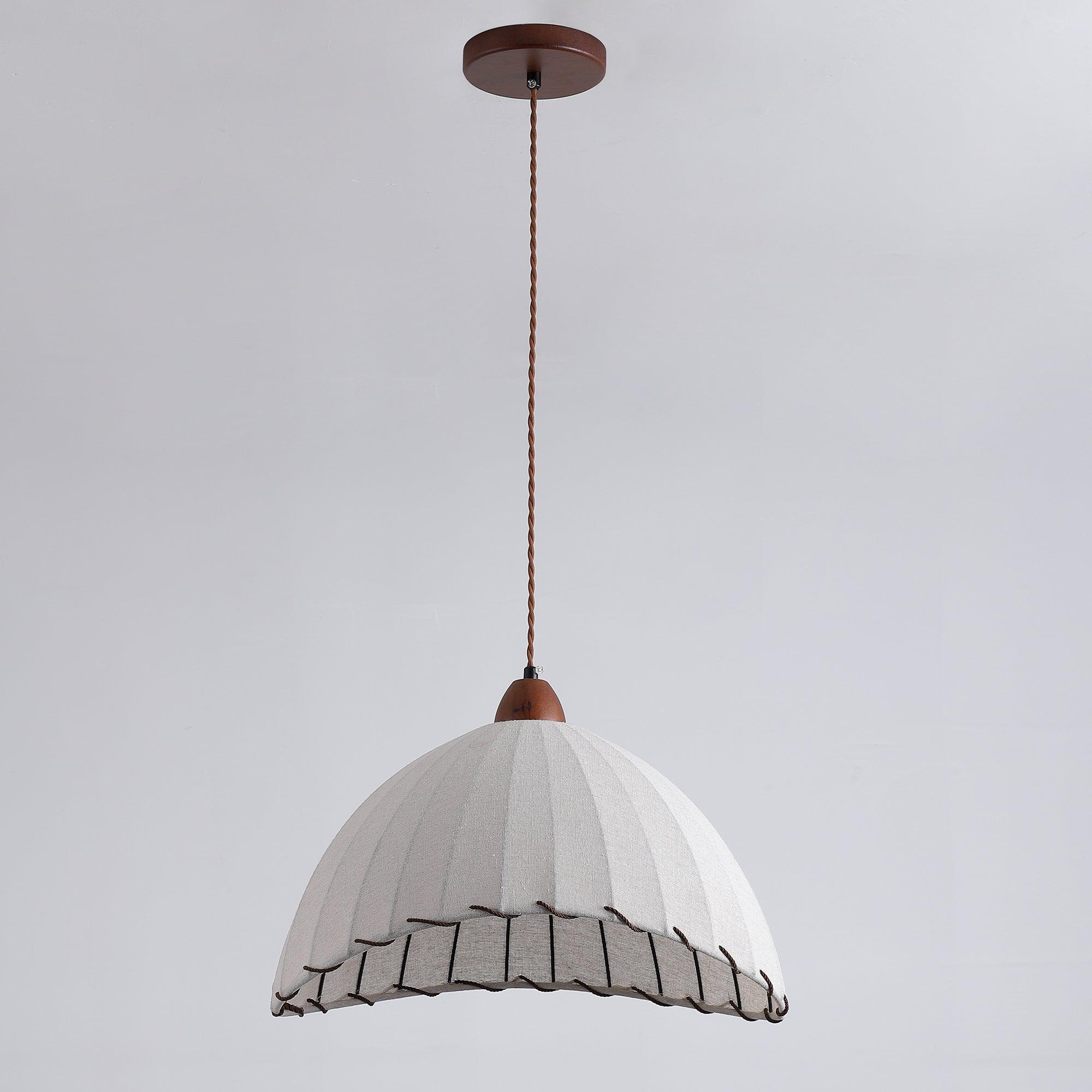 Wood and Fabric Series Pendant Lamp - Natural Elegance for Modern & Rustic Interiors