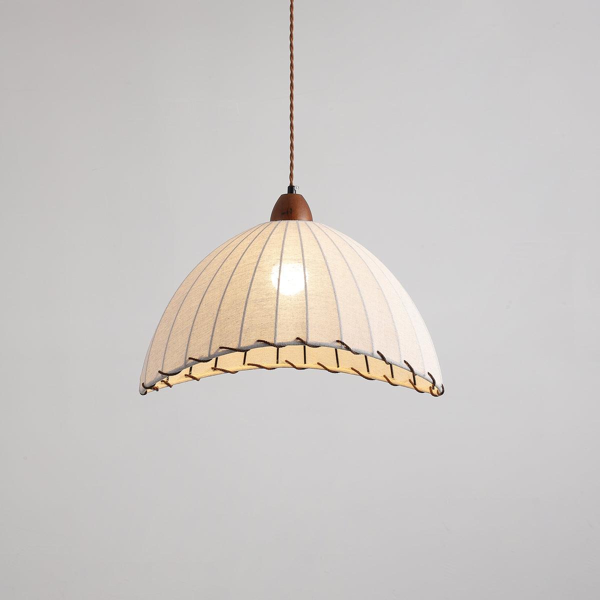 Wood and Fabric Series Pendant Lamp - Natural Elegance for Modern & Rustic Interiors