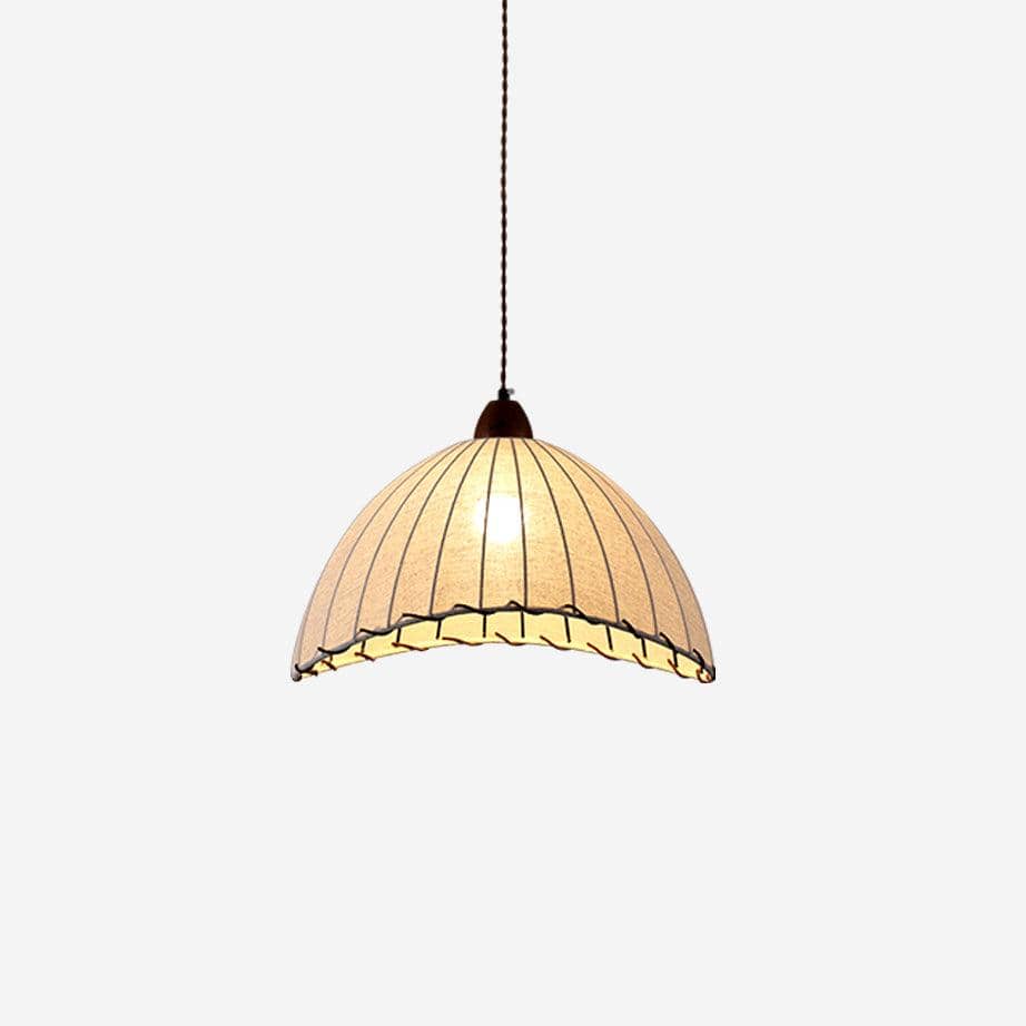 Wood and Fabric Series Pendant Lamp - Natural Elegance for Modern & Rustic Interiors