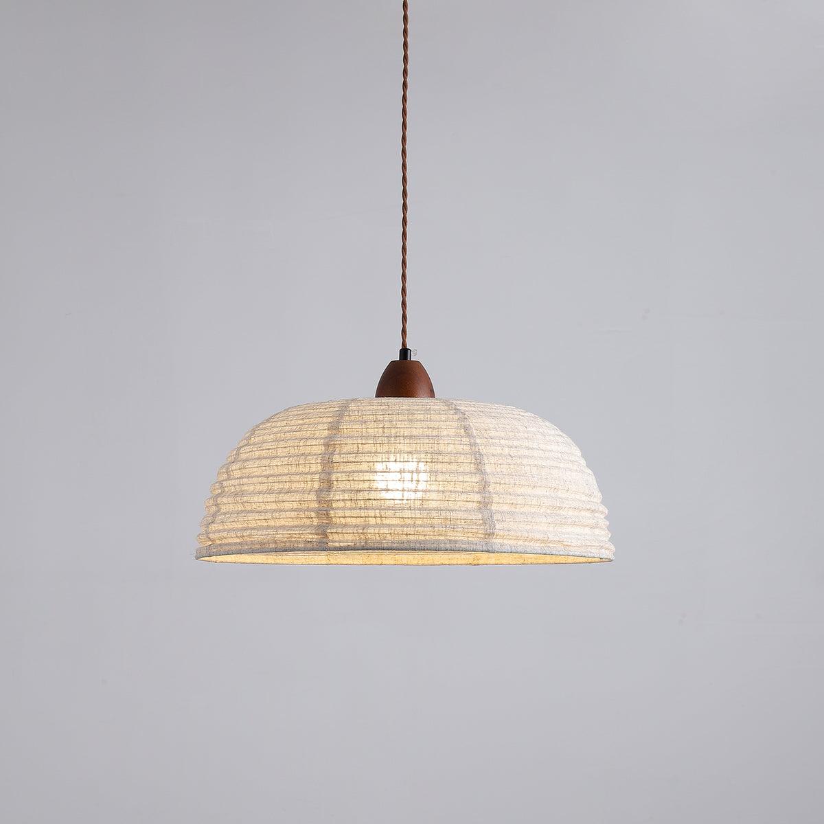 Wood and Fabric Series Pendant Lamp - Natural Elegance for Modern & Rustic Interiors