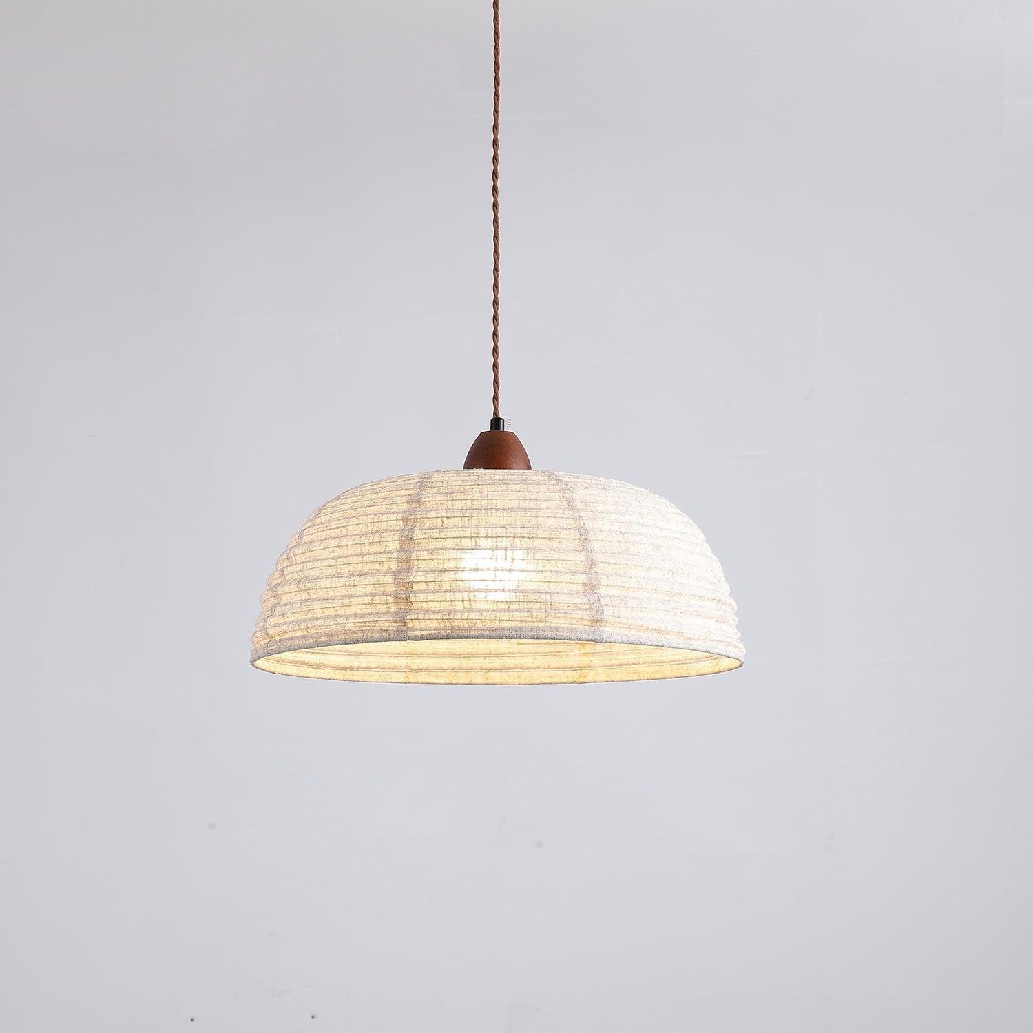 Wood and Fabric Series Pendant Lamp - Natural Elegance for Modern & Rustic Interiors