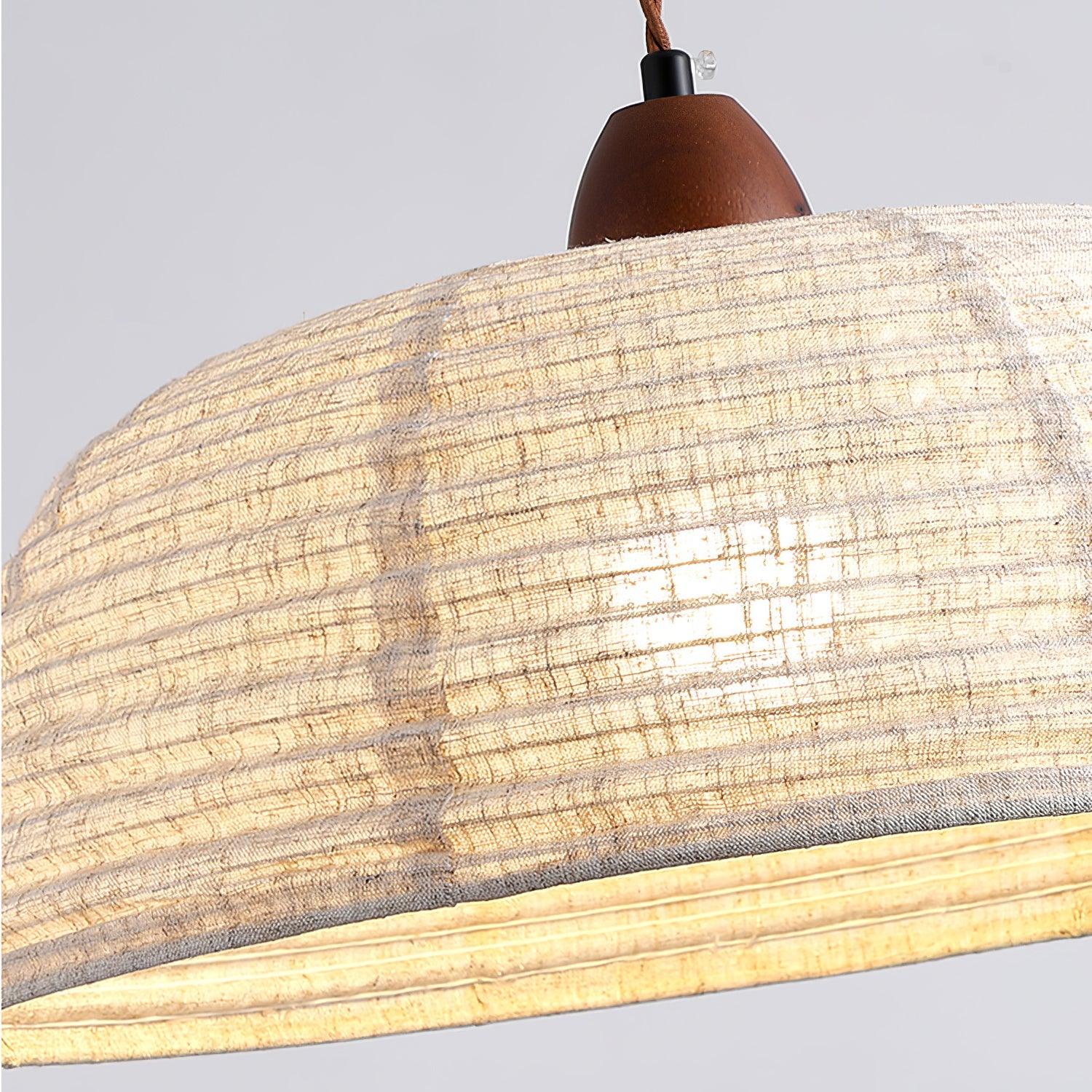 Wood and Fabric Series Pendant Lamp - Natural Elegance for Modern & Rustic Interiors