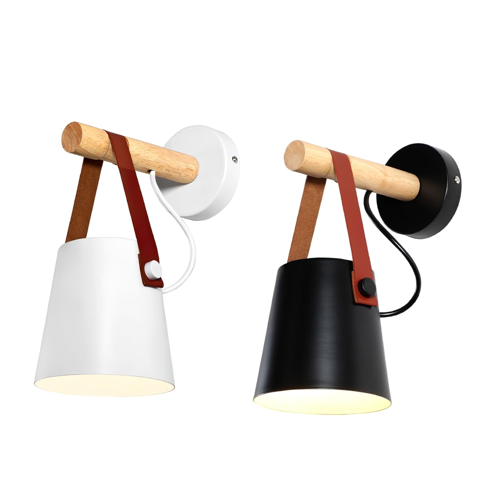 Wooden Conical Wall Light – Scandinavian Style LED Fixture