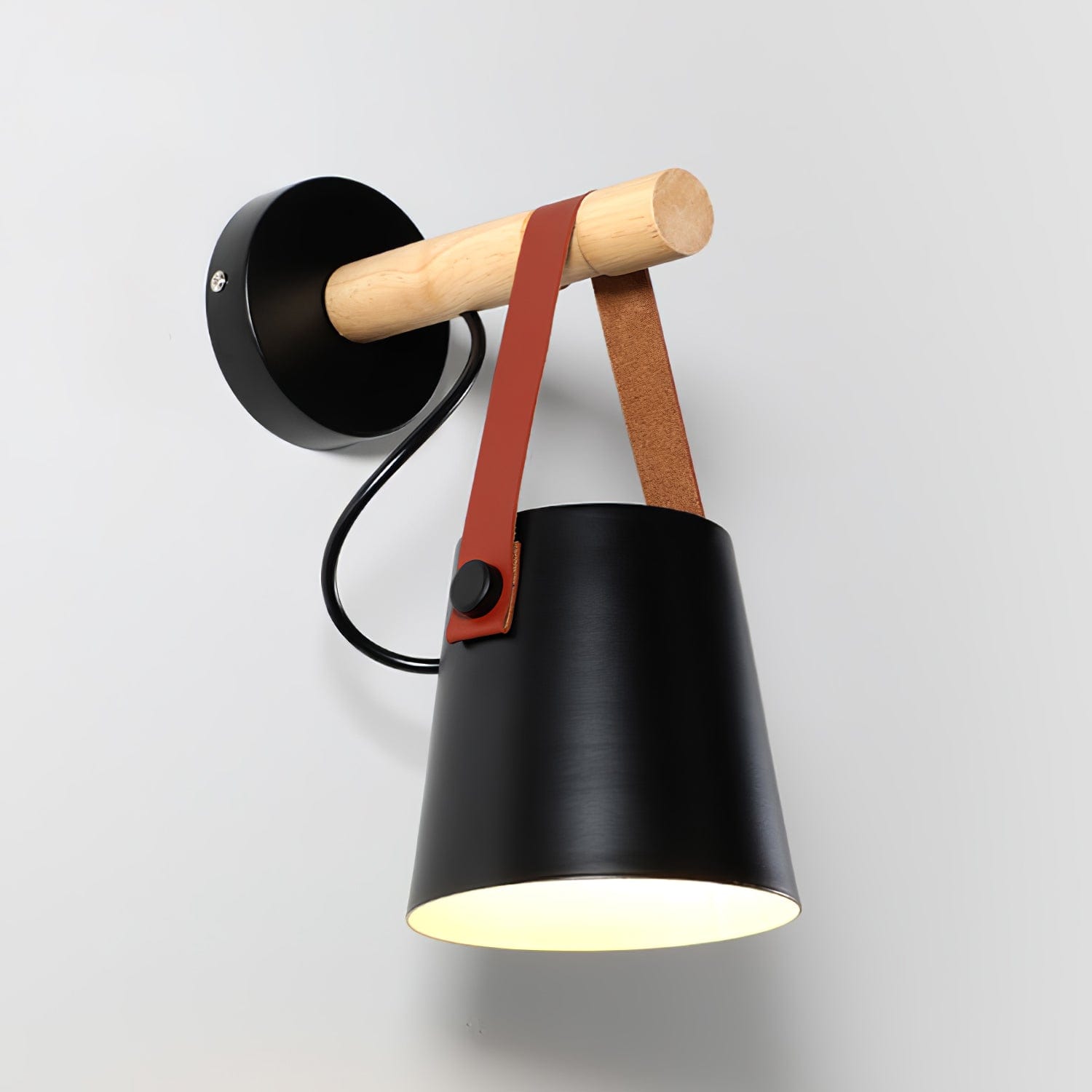 Wooden Conical Wall Light – Scandinavian Style LED Fixture