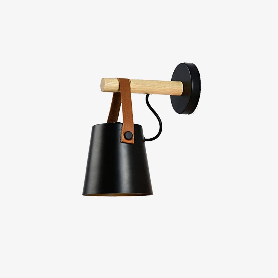 Wooden Conical Wall Light – Scandinavian Style LED Fixture