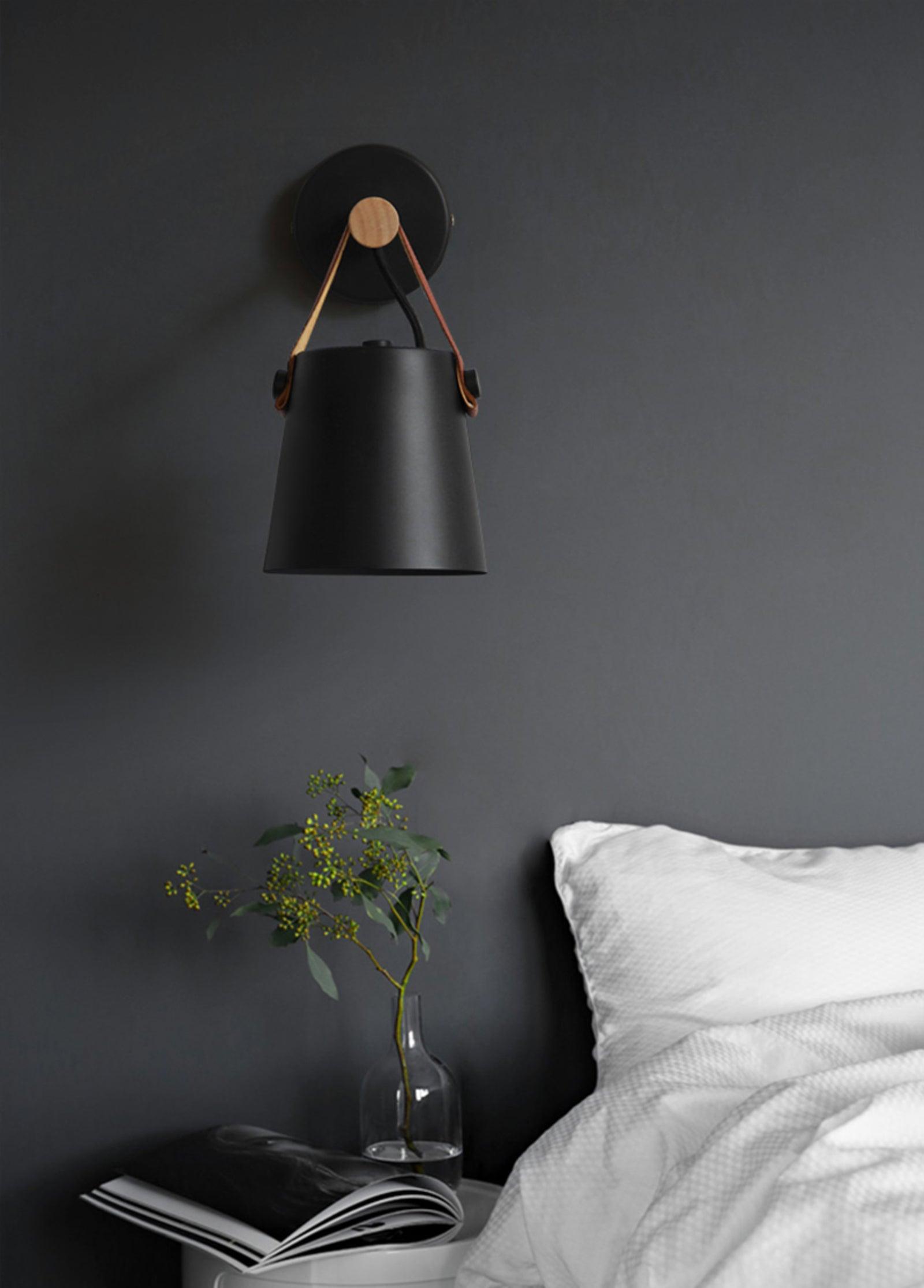 Wooden Conical Wall Light – Scandinavian Style LED Fixture