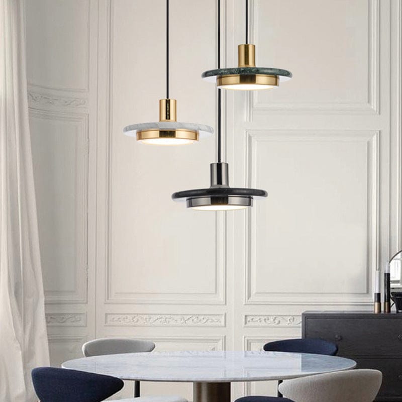 Modern Simple Marble Pendant Light - Minimalist Elegance for Contemporary Spaces