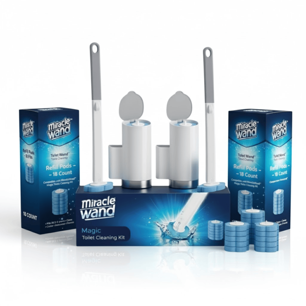 MiracleWand™ Disposable Toilet Brush – No-Touch Cleaning System