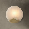 Nordic Minimalist Marble Wall Light – Elegant Brass