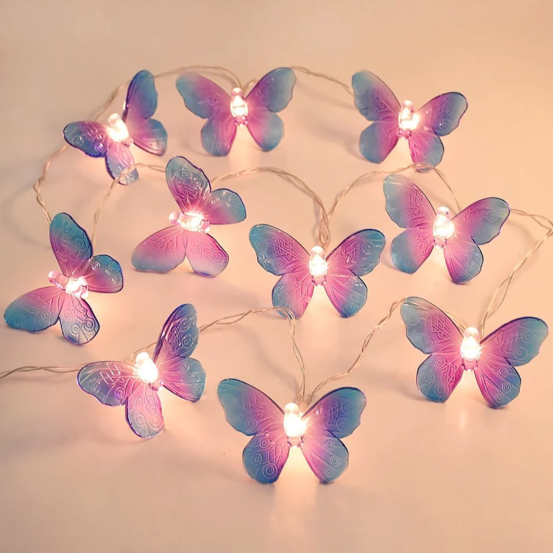 1.5M Butterfly LED String Lights | 10 Fairy Lights for Parties