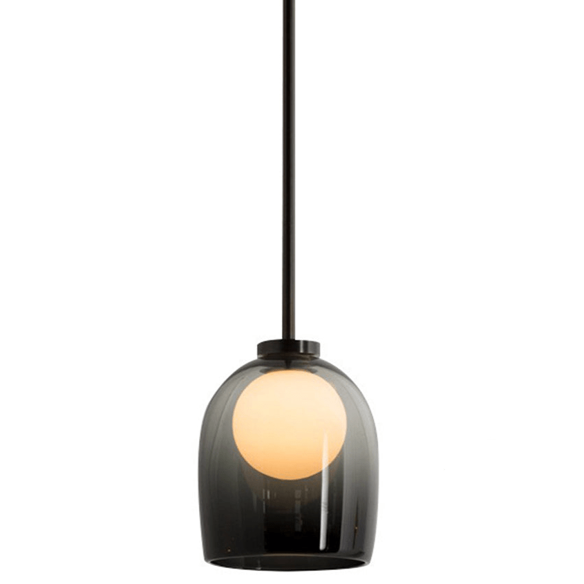 Gradient Glass Pendant Light - Clear or Smoked Grey Shade