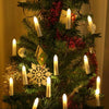 Christmas LED Window Candles | 20 Flameless Taper Lights with Clips