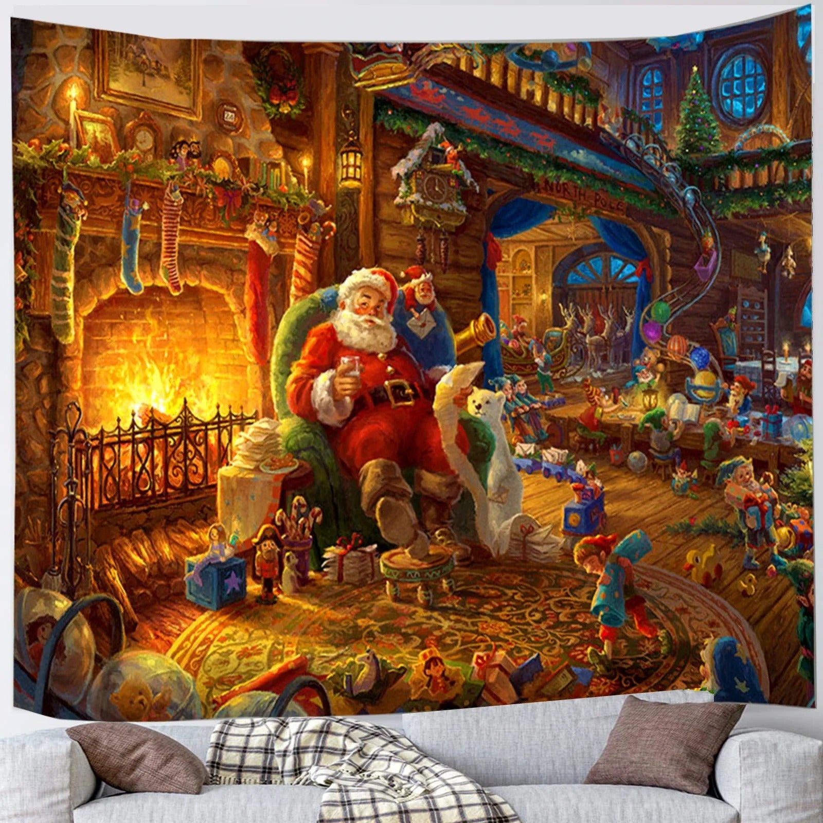 Christmas Snowman Tapestry