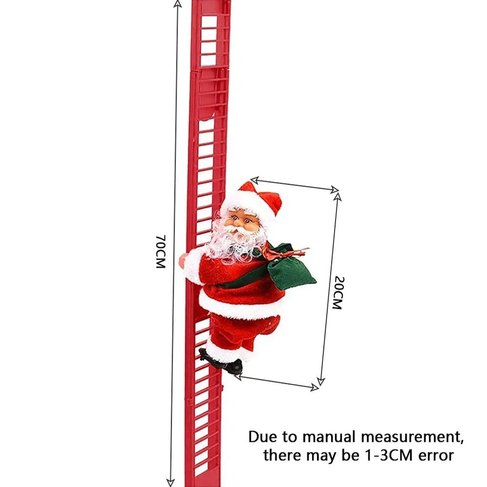 Electric Climbing Santa Claus with Ladder