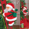 2023 Electric Climbing Santa Claus with Music & LED Lights – Festive Hanging Tree Ornament