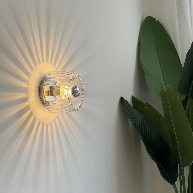 Nordic Bauhaus Wall Light – Elegant Glass Fixture for Modern Spaces