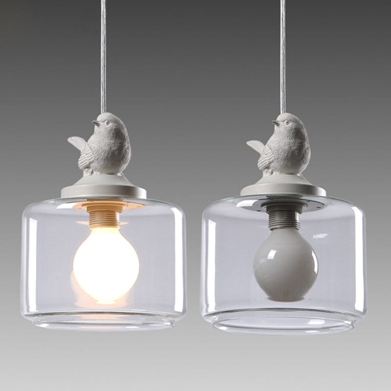 Bird Hanging Lamp - Whimsical Elegance with Warm LED Lighting