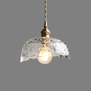 Elegant Glass Pendant Light - Modern Brass and Glass Design