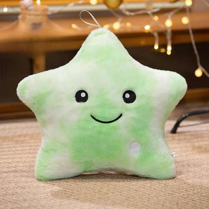 LED Glowing Star Plush Toy – Soft Pillow Doll for Kids & Home Décor