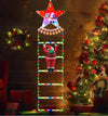 LED Ladder Light for Santa Claus Christmas Decor | Indoor & Outdoor Xmas Tree Hanging Strip Light