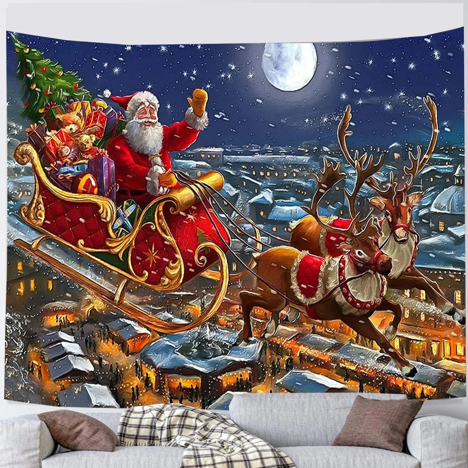 Christmas Snowman Tapestry