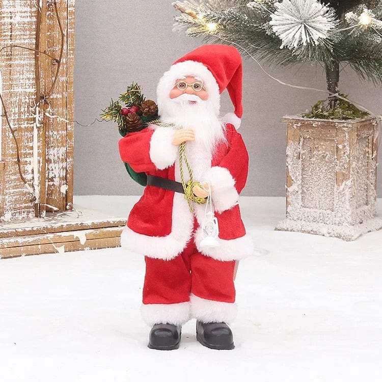 Santa Claus Doll with Gift Bags – Christmas Party Ornament & Festive Home Décor