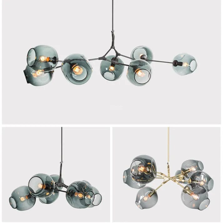 Bubble Glass Sputnik Chandelier – Modern Elegance