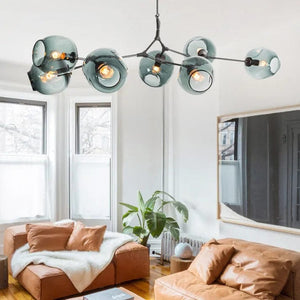 Bubble Glass Sputnik Chandelier – Modern Elegance