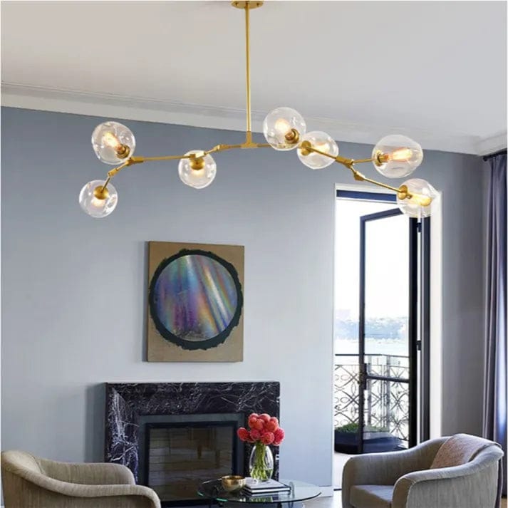 Bubble Glass Sputnik Chandelier – Modern Elegance