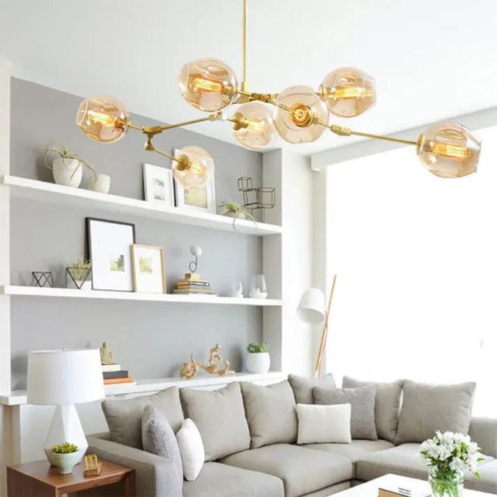 Bubble Glass Sputnik Chandelier – Modern Elegance