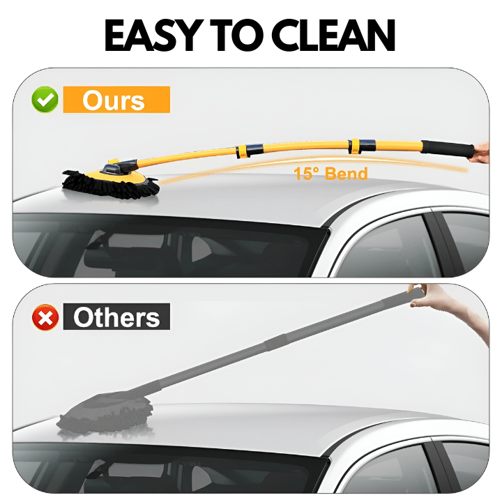 TelescopicBrush - Extendable 40-inch Microfiber Car Cleaner