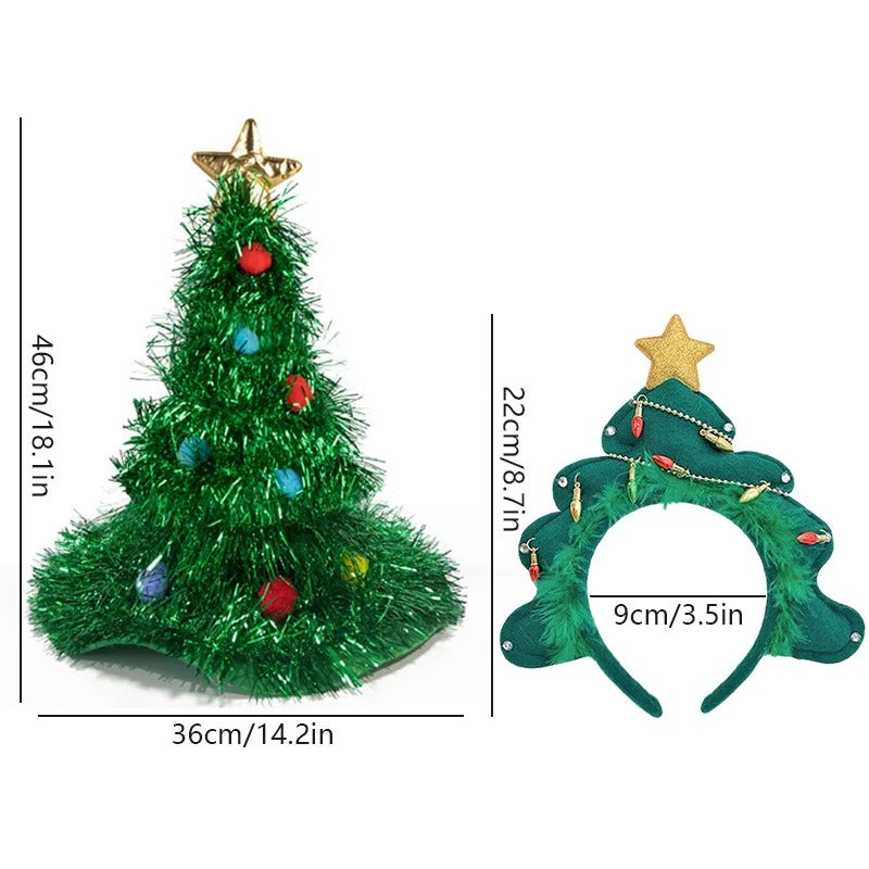 Christmas Tree Hat – Fun Xmas Party Costume Accessories