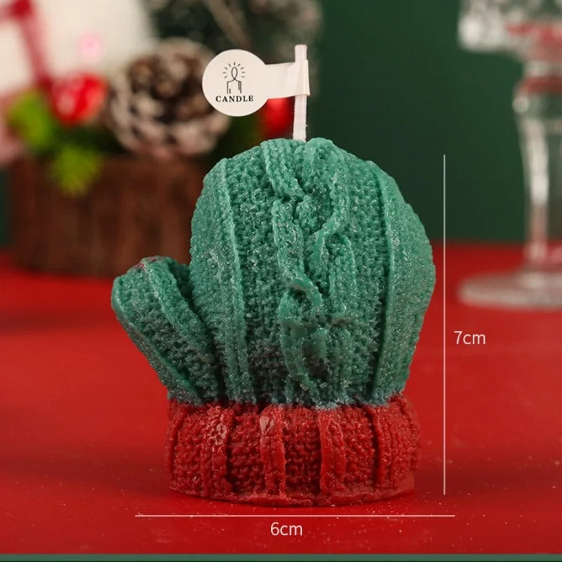 3-Piece Christmas Glove Candles