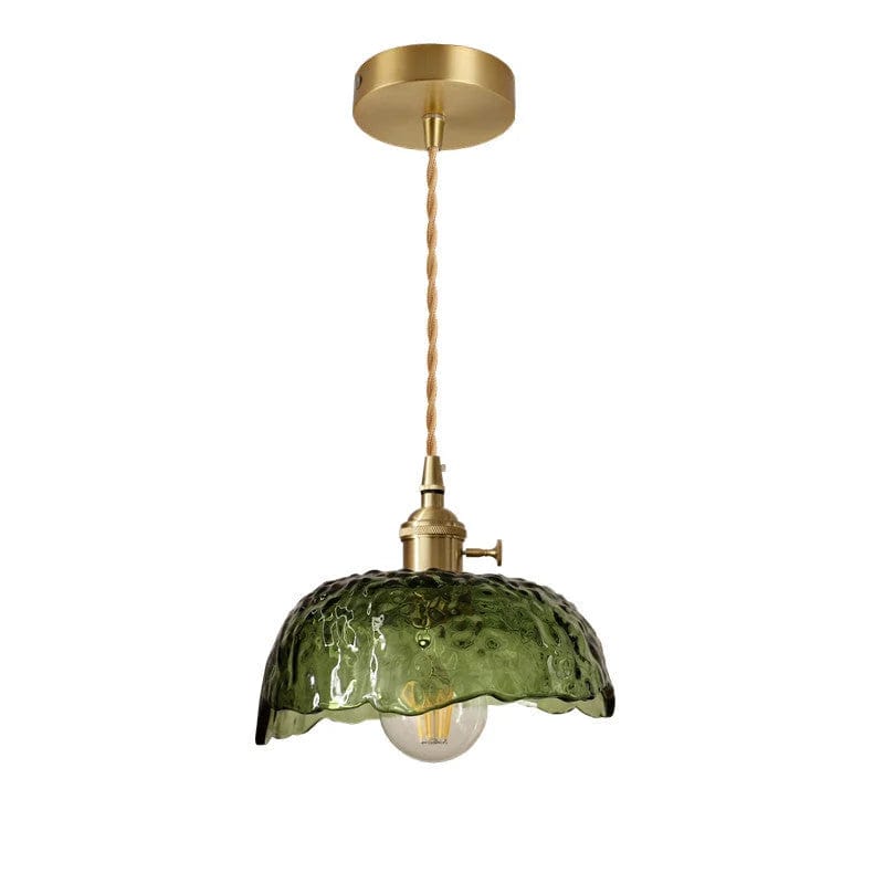 Elegant Glass Pendant Light - Modern Brass and Glass Design