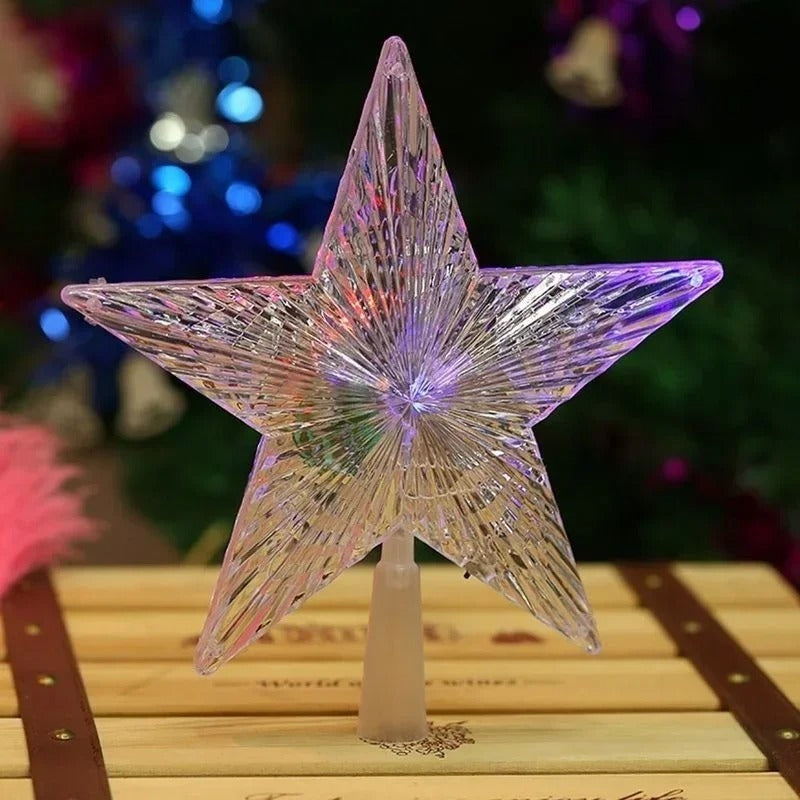 Colour Changing Christmas Tree Topper Star