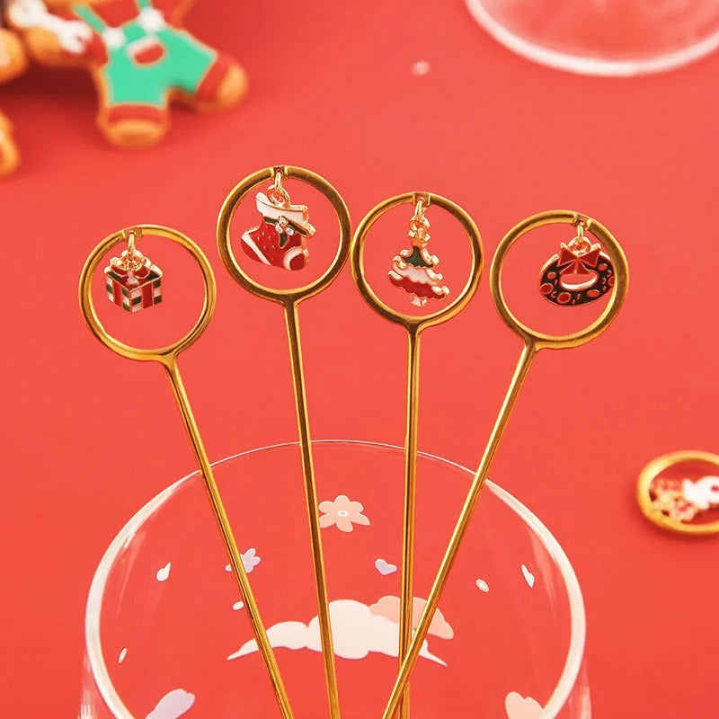 6-Piece Christmas Pendant Spoon Set