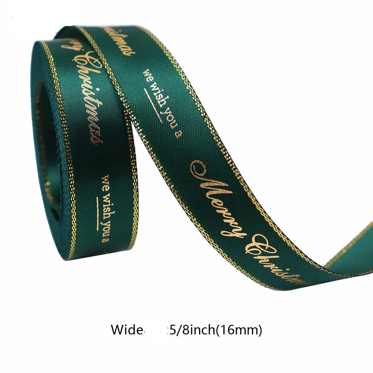 5 Yards 16mm Printed Christmas Grosgrain Ribbon