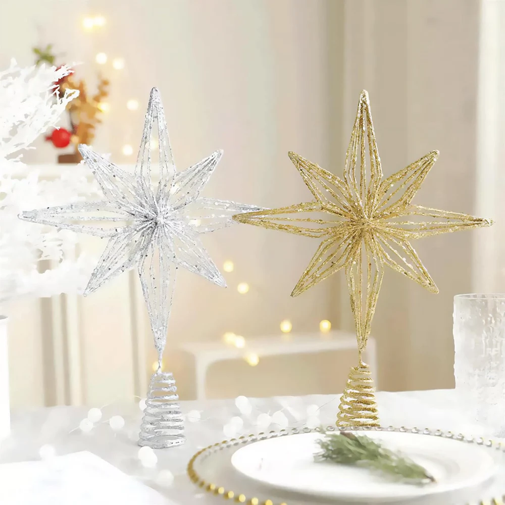 LED Christmas Tree Topper Star with Lights – Holiday Decoration