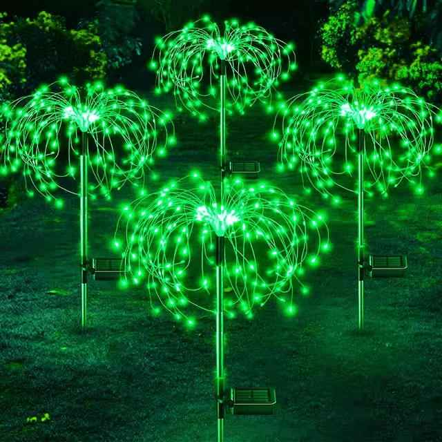 Solar Firework Lights – Colourful LED Garden Decoration (IP68 Waterproof)