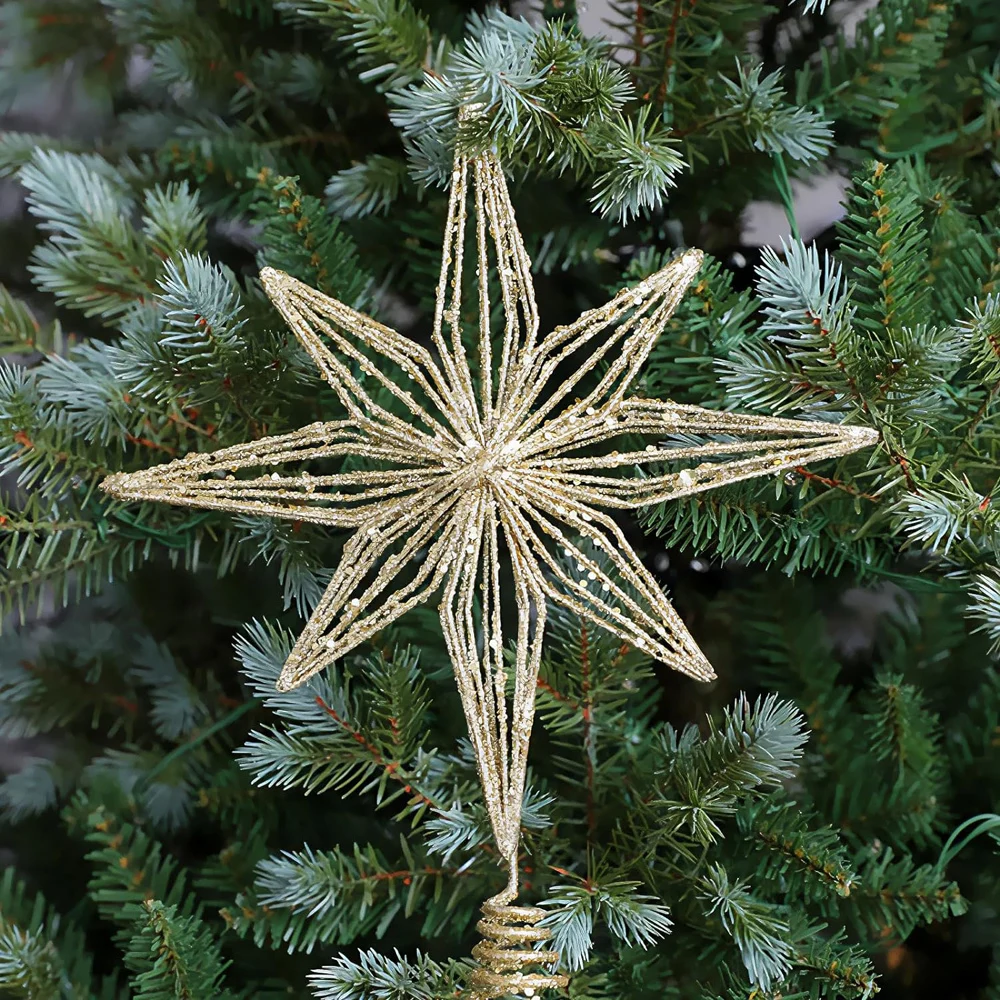 LED Christmas Tree Topper Star with Lights – Holiday Decoration