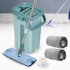 Hands-Free Wringing Microfiber Mop System with 360° Rotation