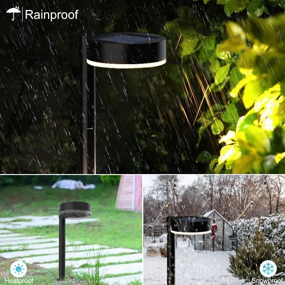 Solar Lawn Lights – Waterproof Outdoor Path Lights with Warm Glow