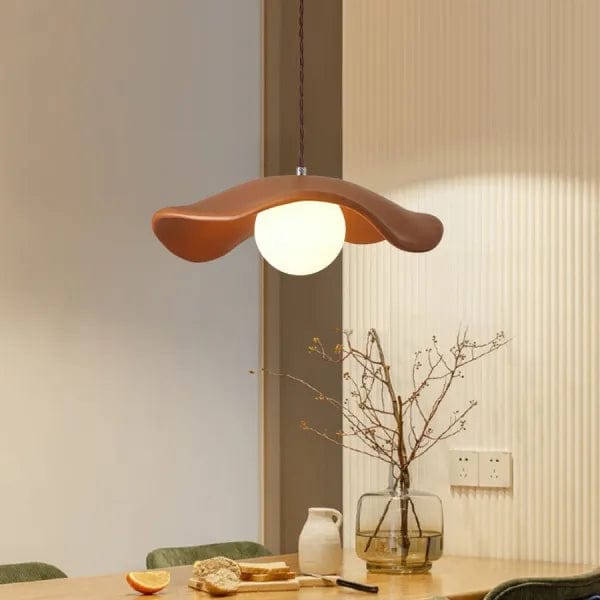 LotusGlow Pendant Light – Organic Elegance for Your Dining Space