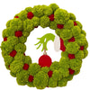 Christmas Wreath Cartoon Green Monster Hand Front Door Décor