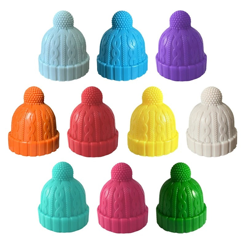 Christmas Silicone Knitted Beanie Wine Bottle Cork Stopper