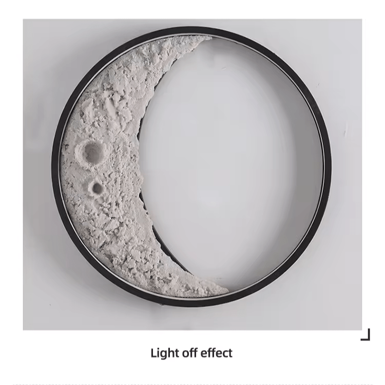 3D Moon Wall Lamp – Celestial LED Crescent Light