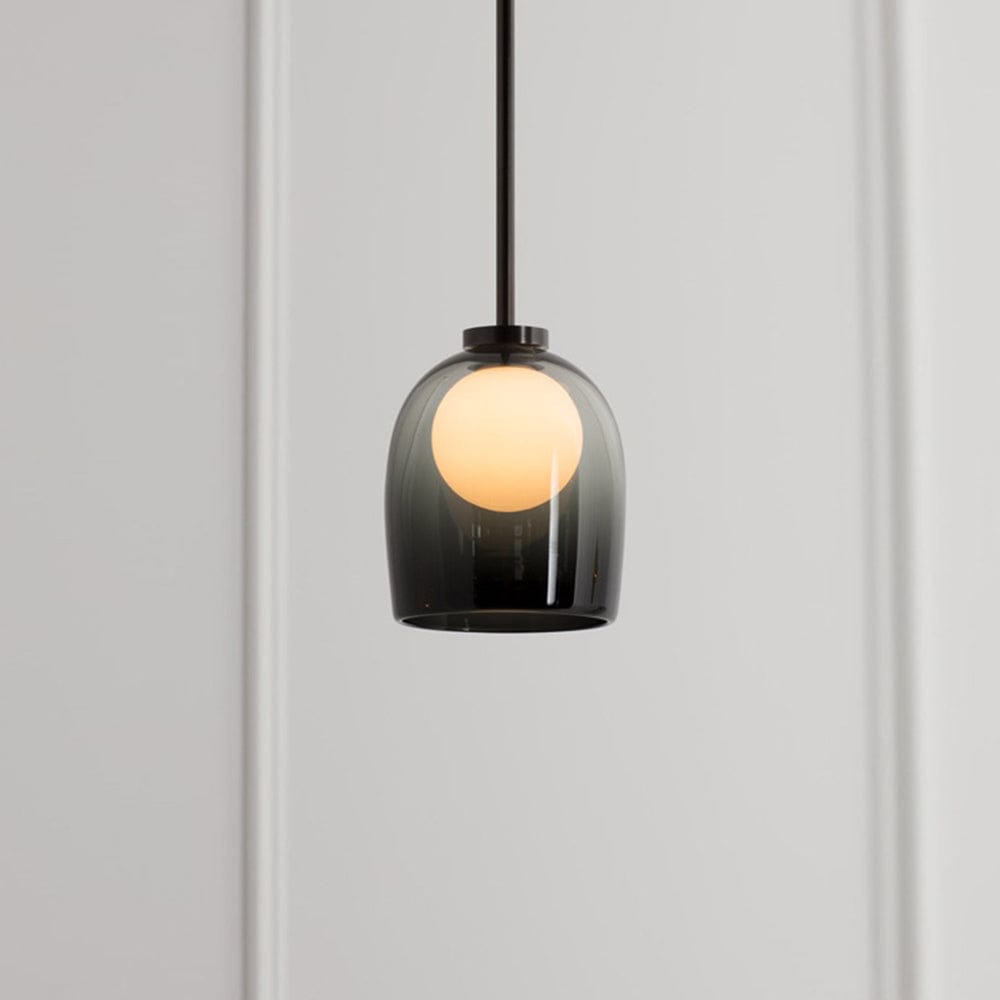 Gradient Glass Pendant Light - Clear or Smoked Grey Shade